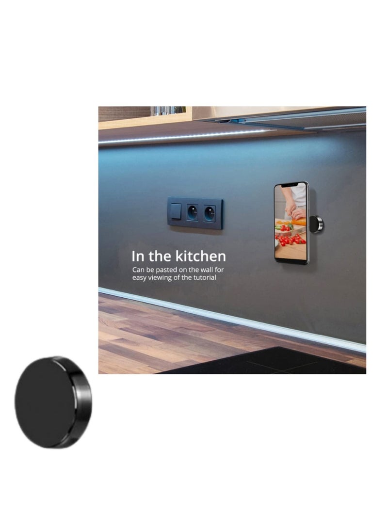 Universal Magnetic Phone Holder 4-Pack for Car Dashboard, Compatible with iPhone 13/14, Samsung, Huawei, Includes Metal Plates and Adhesive Stickers - Image 4