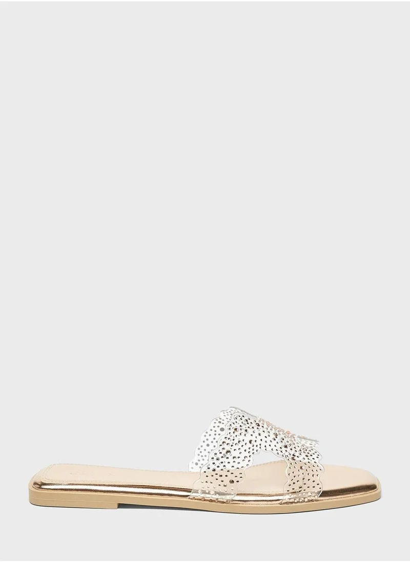 Celeste Multi Strap Flat Sandals