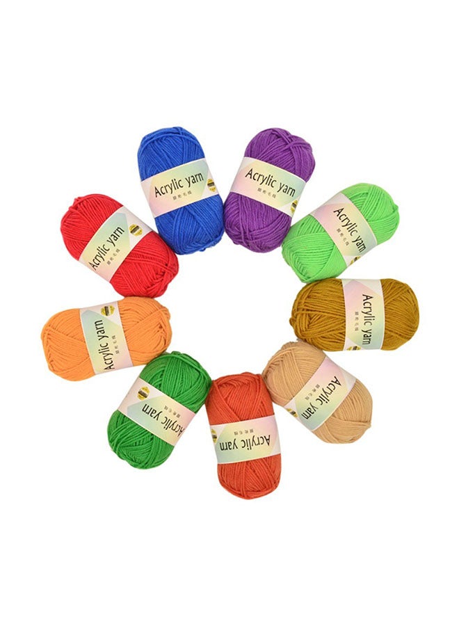 Loquat 10-Piece Acrylic Chunky Yarn Multicolour 350 x 200 x 50mm - Image 3