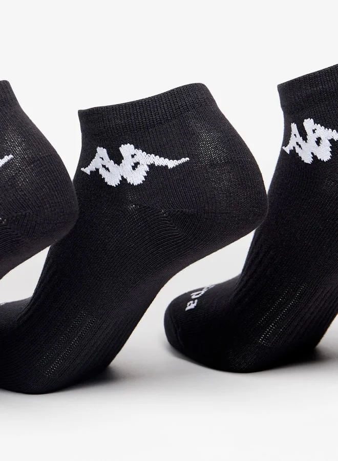 Kappa Logo Detail Ankle Length Sports Socks - Set of 6