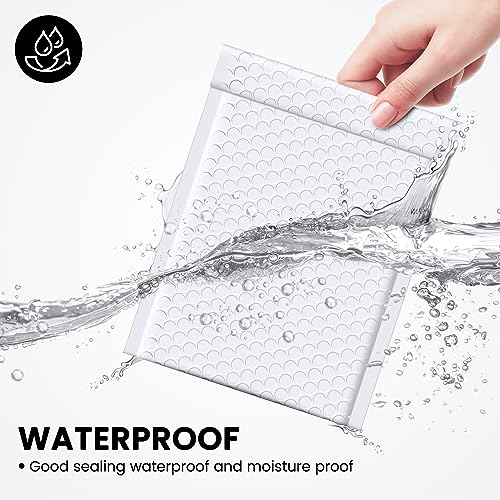 Fuxury Bubble Mailers 6x10 Inch White 50 Pack Padded Envelopes Usable Size 6x9" Thick Mailing Envelopes Bubble Opaque Padded Mailers Shipping Bags for Mailing Jewelry Makeup Small Business#0 - Image 4