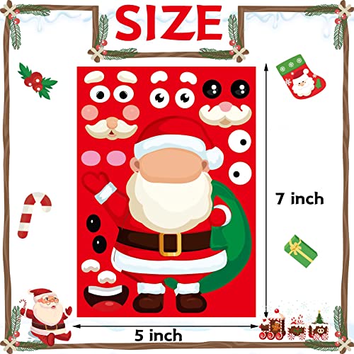 N.C Christmas Stickers for Kids 32PCS Christmas Stickers for Crafts Kids Make Your Own Face Sticker s Crafts for Toddlers Xmas Sticker - Image 5