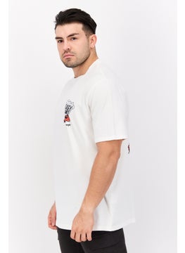 Wrangler Men Round Neck Short Sleeves Graphic Print T-Shirt, Off-White  - Image 2