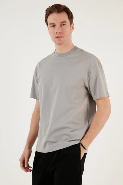 Buratti Cotton Relaxed Fit Crew Neck T Shirt Men's T Shirt 5905446