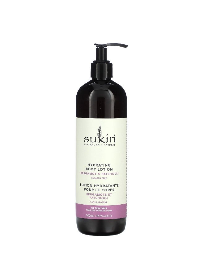 Sukin Sukin, Hydrating Body Lotion, Bergamot & Patchouli, 16.9 fl oz (500 ml)  - Image 1
