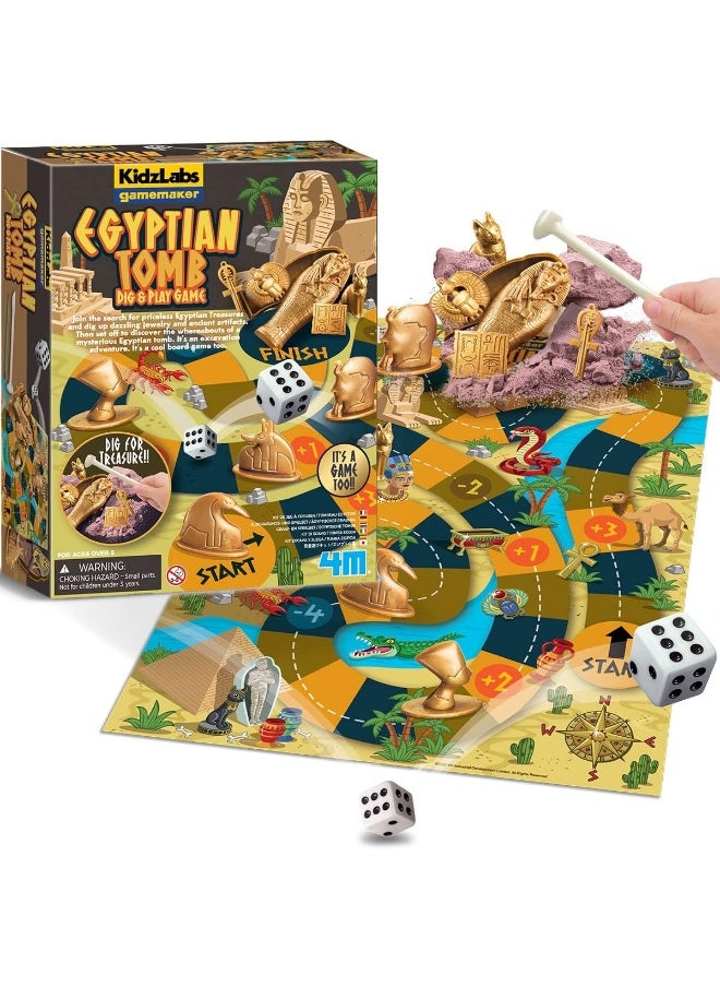 4m - 4M KidzLabs | Egyptian Tomb Dig & Play | Science & Exploration Kit | Dig for Treasure | Kids 5+ - Image 1