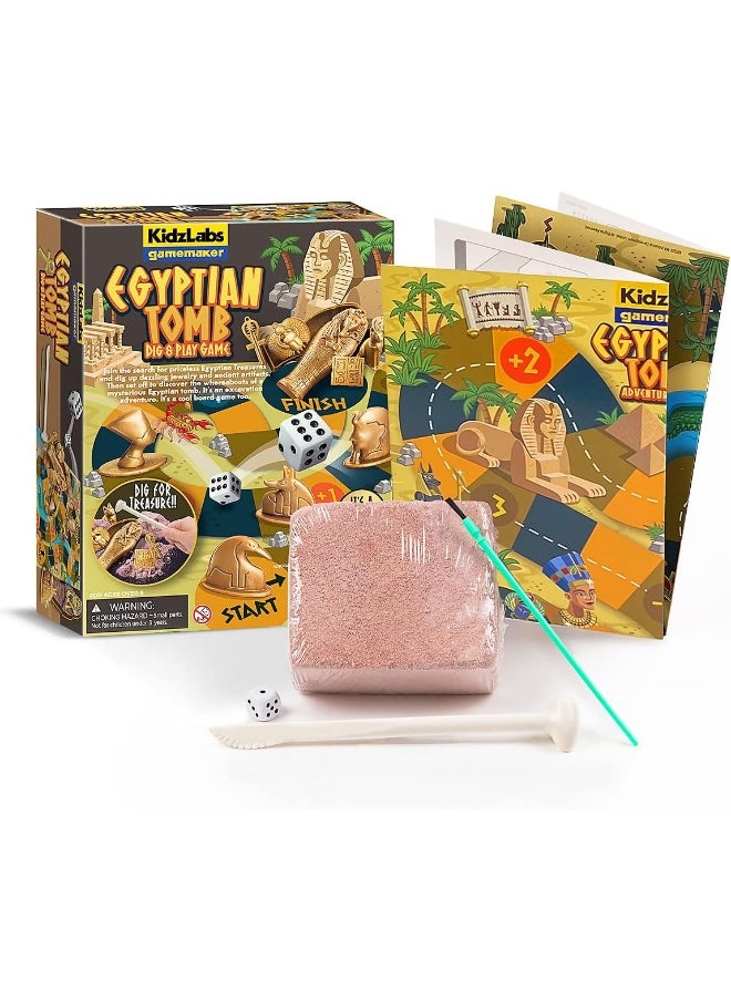 4m - 4M KidzLabs | Egyptian Tomb Dig & Play | Science & Exploration Kit | Dig for Treasure | Kids 5+ - Image 1