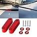 YESHMA Front Hood Vent Space Riser Spacer Modification Kit Hood Riser Compatible with Honda Civic Acura Integra Aluminum Alloy Car Hood Vent Spacer Riser for CRX Del Sol Red - Image 2