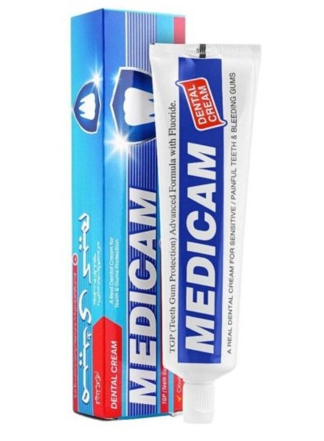 MEDICAM Dental Cream Toothpaste 100g | Advanced Gum Protection with Fluoride for Sensitive Teeth & Bleeding Gums - Image 4