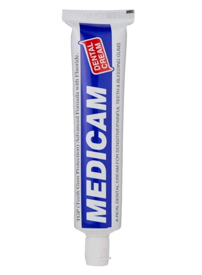 MEDICAM Dental Cream Toothpaste 100g | Advanced Gum Protection with Fluoride for Sensitive Teeth & Bleeding Gums - Image 2