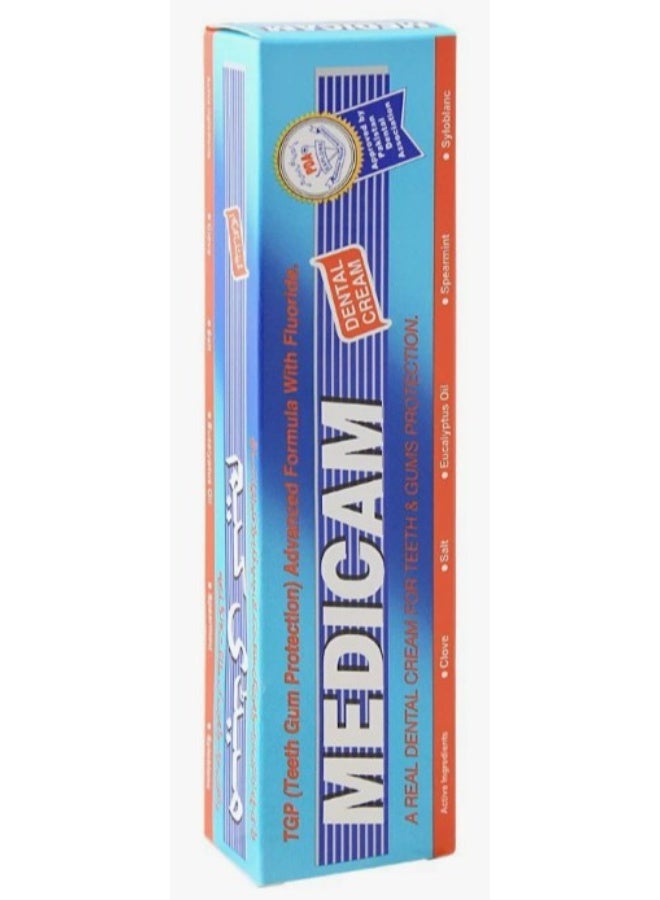 MEDICAM Dental Cream Toothpaste 100g | Advanced Gum Protection with Fluoride for Sensitive Teeth & Bleeding Gums - Image 3