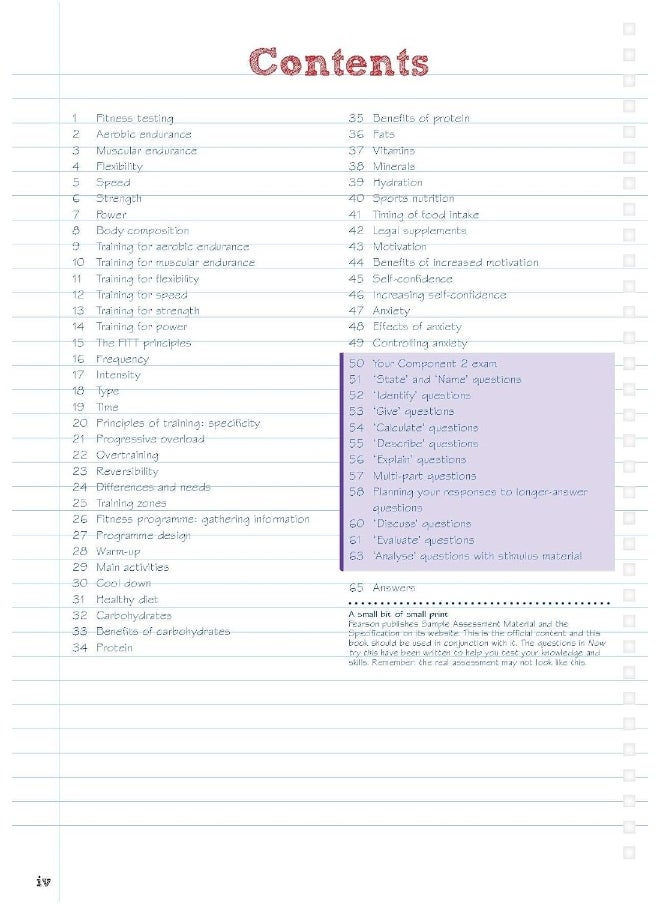 Pearson REVISE BTEC Tech Award Sport, Activity and  - Image 3