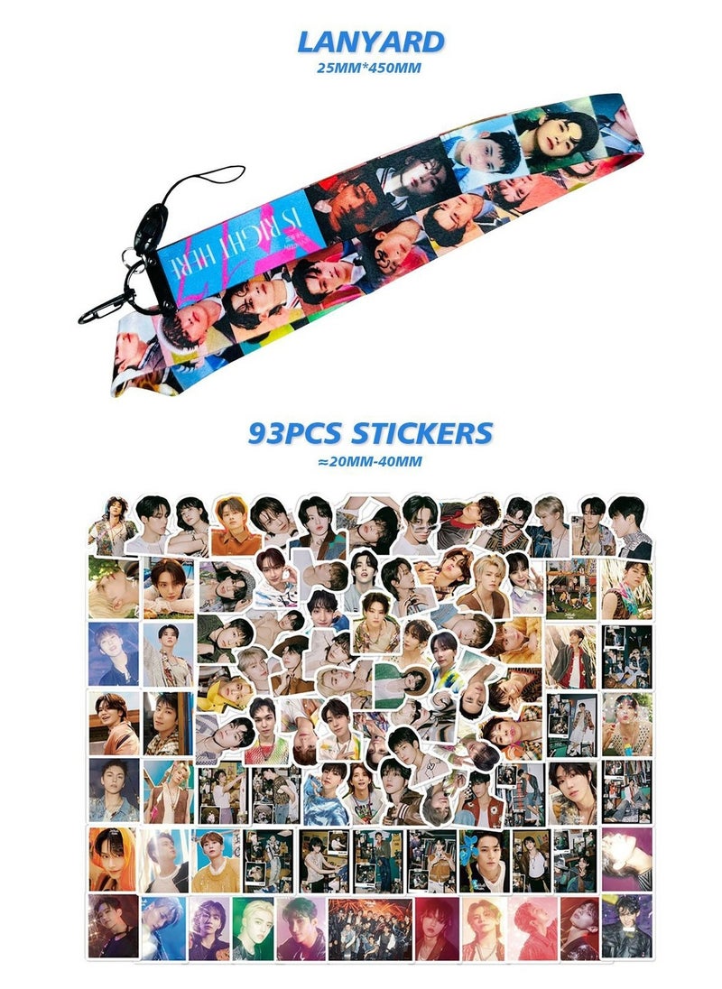 Generic SEVENTEEN New Album 17 IS RIGHT HERE Gift Box Set with Lomo Cards, Acrylic Stand, Hand Account Tape, Lanyard, Stickers, Photo Card  - Image 5
