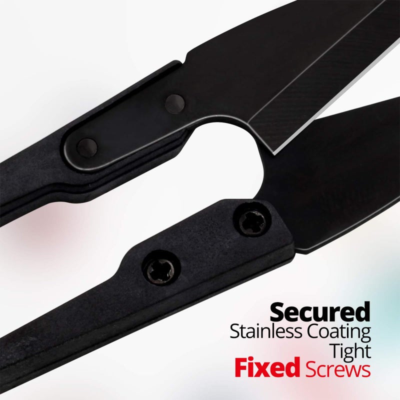 12PCS Sewing Scissors Set 4" Carbon Steel Trimming Nipper Yarn Lightweight Thread Cutter Portable Mini Embroidery Clipper Stitching Snip for DIY Black - Image 2