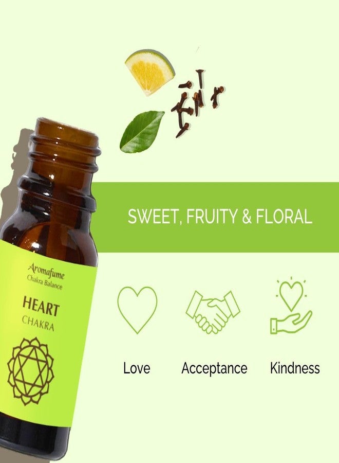 Aromafume Heart Chakra Essential Oil Diffuser Blend by Aromafume | 3 x 10ml/0.33 fl oz | Anahata | Aromatherapy Oils for Chakra Balance | Rose & Bergamot Extracts | Emerald Incense for Meditation, Yoga - Image 3