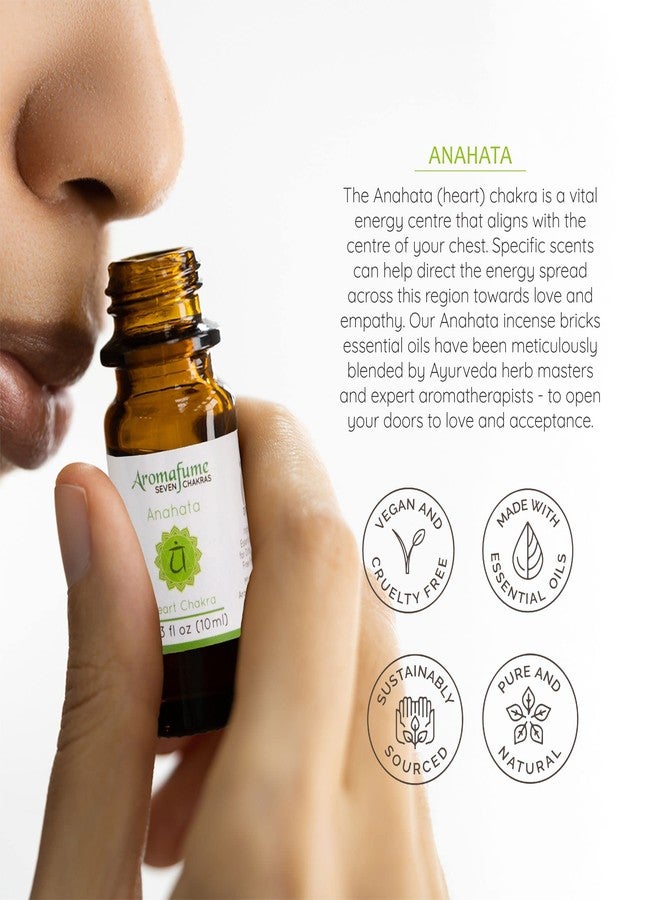 Aromafume Heart Chakra Essential Oil Diffuser Blend by Aromafume | 3 x 10ml/0.33 fl oz | Anahata | Aromatherapy Oils for Chakra Balance | Rose & Bergamot Extracts | Emerald Incense for Meditation, Yoga - Image 4