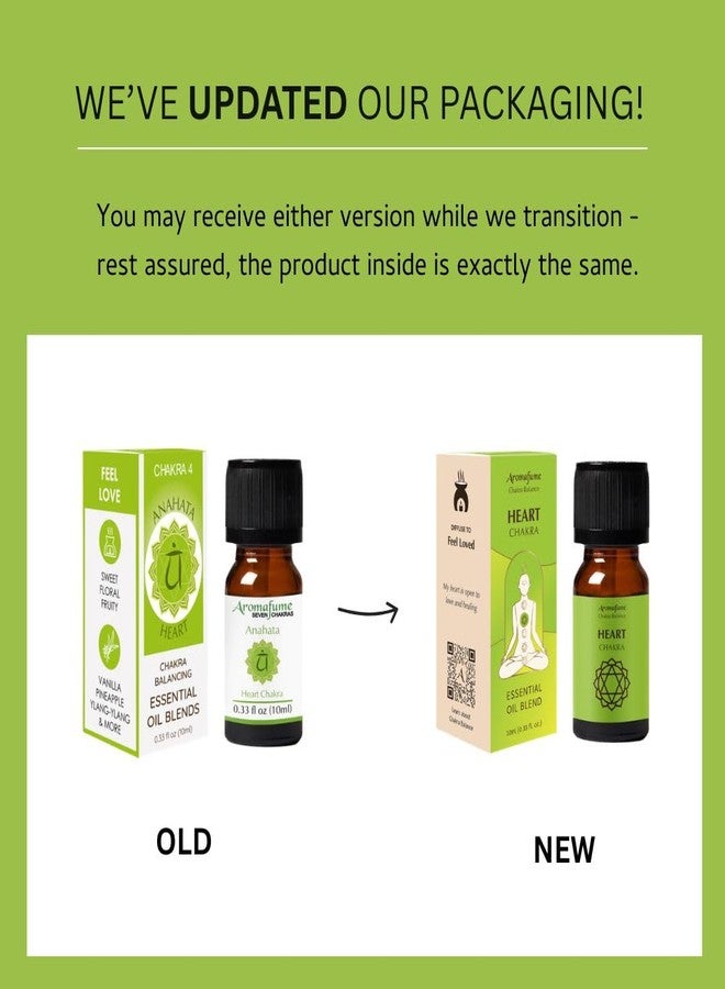 Aromafume Heart Chakra Essential Oil Diffuser Blend by Aromafume | 3 x 10ml/0.33 fl oz | Anahata | Aromatherapy Oils for Chakra Balance | Rose & Bergamot Extracts | Emerald Incense for Meditation, Yoga - Image 2