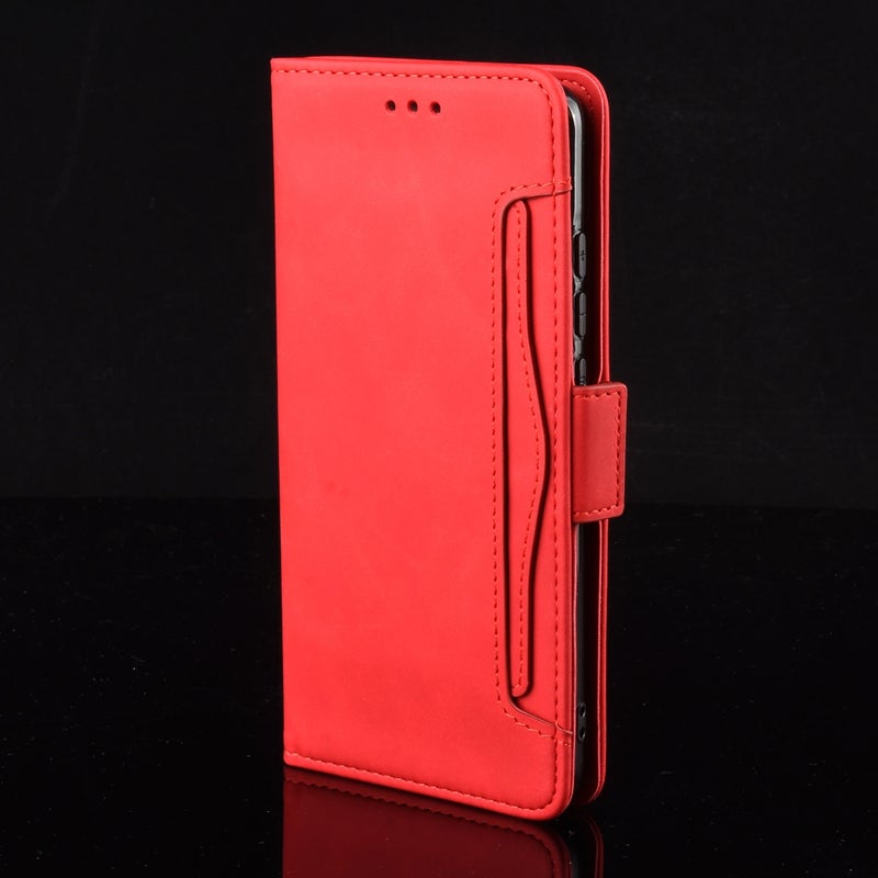 HuHa Case Cover For Nothing Phone 2a Skin Feel Calf Texture Card Slots Leather Phone Case(Red) - Image 2