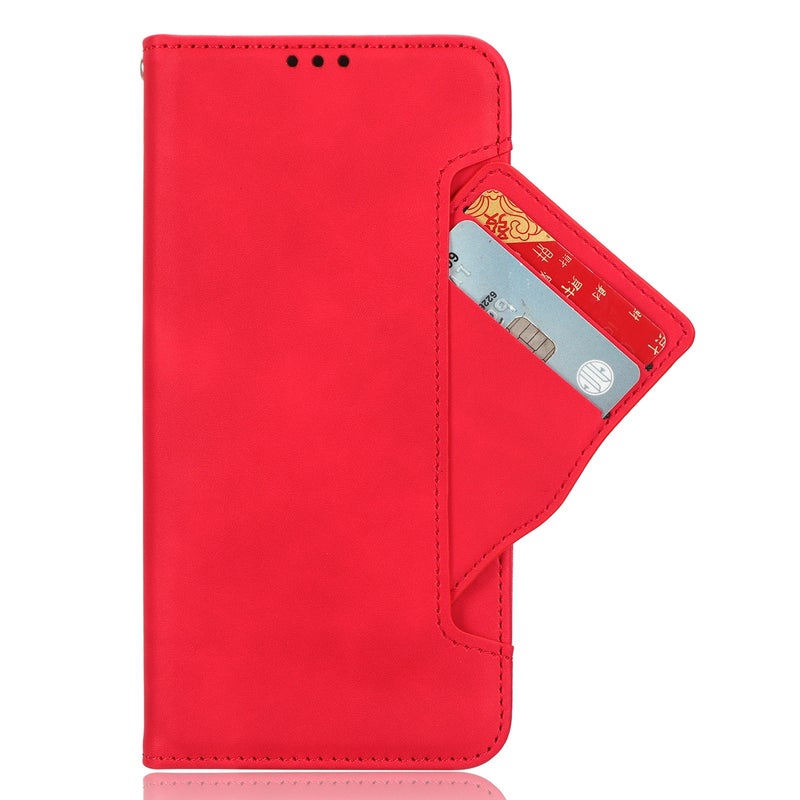 HuHa Case Cover For Nothing Phone 2a Skin Feel Calf Texture Card Slots Leather Phone Case(Red) - Image 5