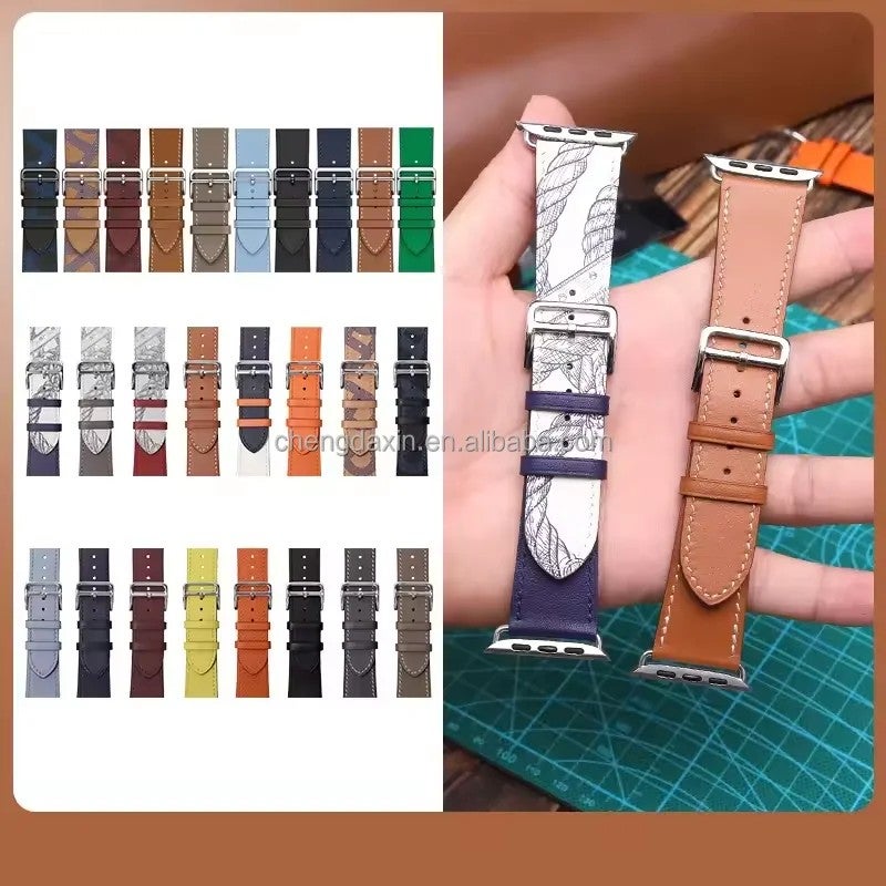 Bluejw PU Leather Sport Replacement Watch Strap for Apple Watch Series 10 9 8 – Durable Smart Watch Band Accessory to Replace the Watch Strap - Image 2