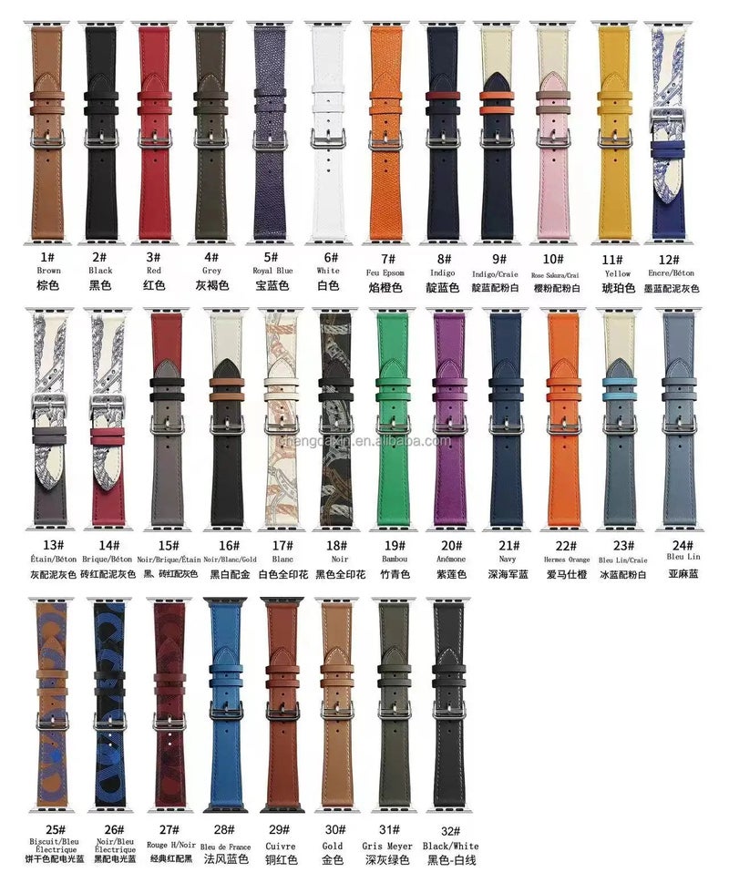 Bluejw PU Leather Sport Replacement Watch Strap for Apple Watch Series 10 9 8 – Durable Smart Watch Band Accessory to Replace the Watch Strap - Image 4