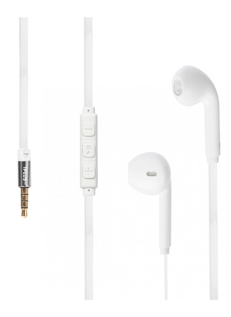 iplus iPlus Inspiro i-19 Automatic Stereo Earphones with 20Hz-20kHz Frequency Range, 6.5mm Microphone, 109dB Sensitivity,1.2m Wired Earphone  - Image 2