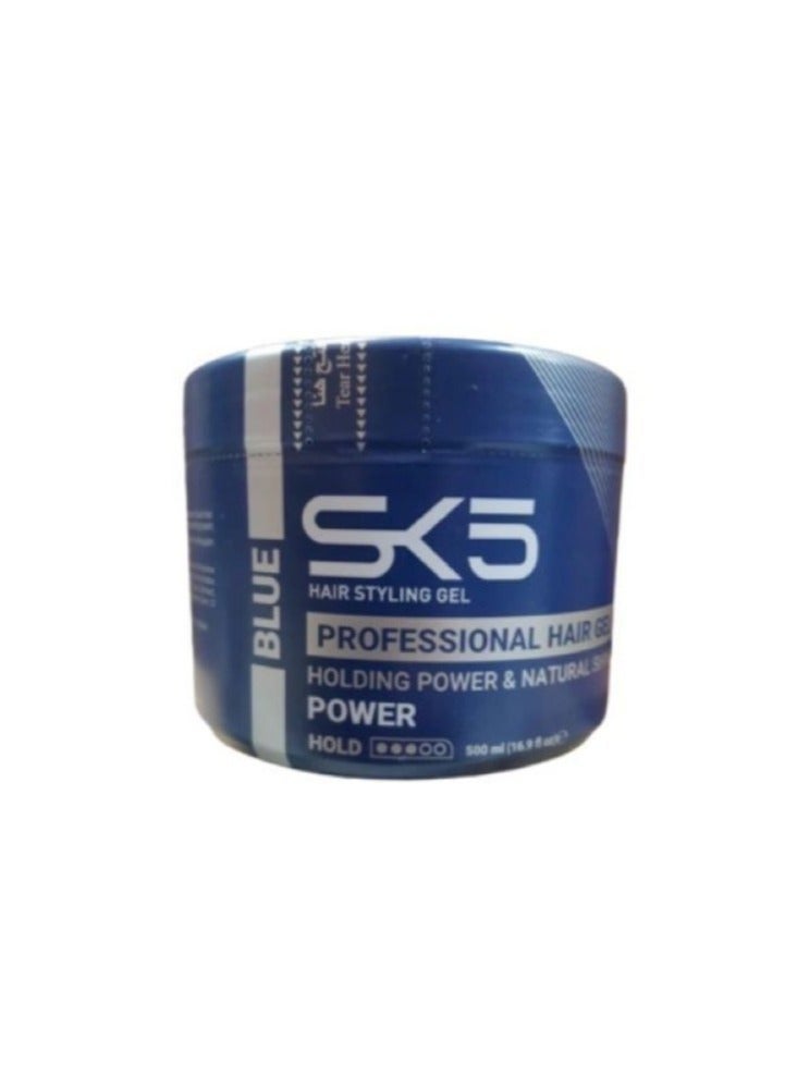 SK5 COSMETICS Professional Hair Styling Gel Blue 500 ml