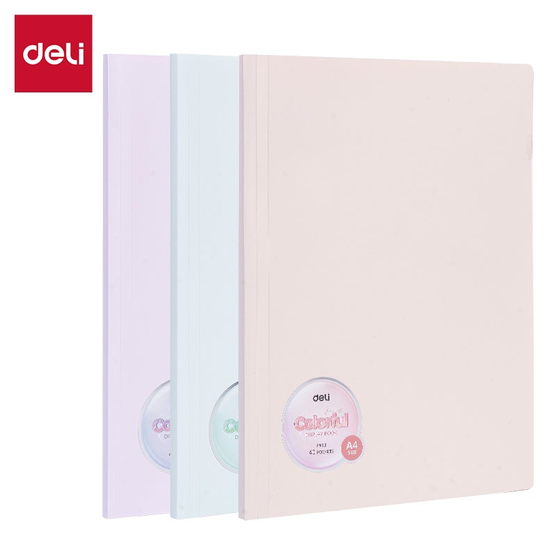 Deli EF913 Display Book, A4-40P, Assorted - Image 1