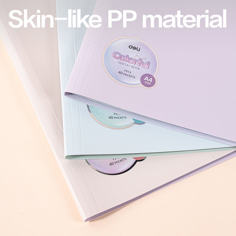 Deli EF913 Display Book, A4-40P, Assorted - Image 4