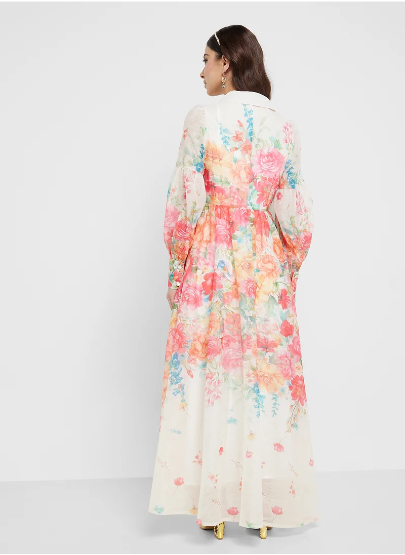 Khizana Floral Print Dress