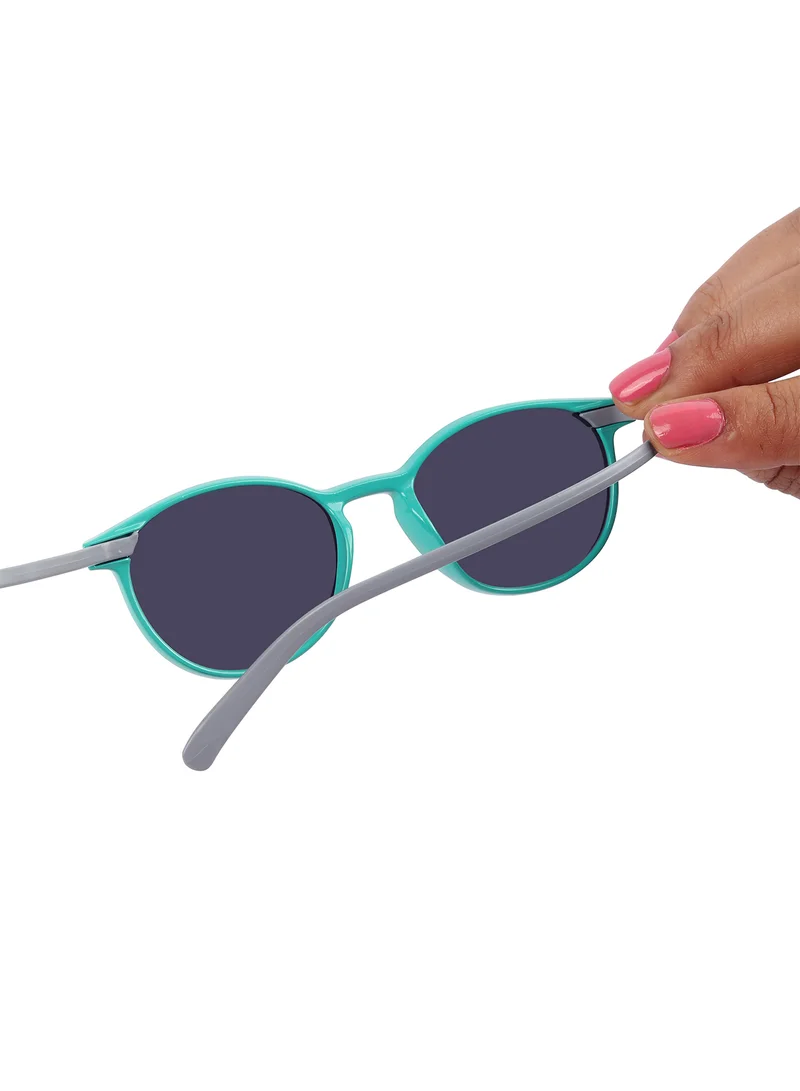 Woggles  Stylish Green & Grey Wayfarer Kids Sunglasses  | Best Price UAE