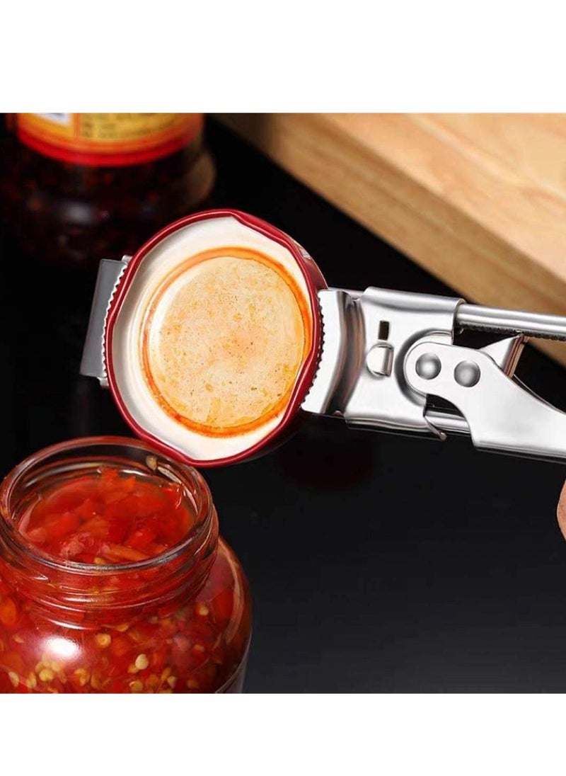 Generic - Master Opener Bottle Opener Adjustable Jar Cordless Opener with Good Grip To Easy and Twist Multifunctional Manual Stainless Steel Can Opener Jar Lid Gripper Good Grip Manual Jar - Image 1