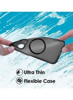 PiBlue Piblue Frosted Transparent MagSafe Case Cover for Apple iPhone 15 Pro Max - Seamless Ultra Thin, Anti-Fall, Anti-Fingerprint - Black  - Image 5