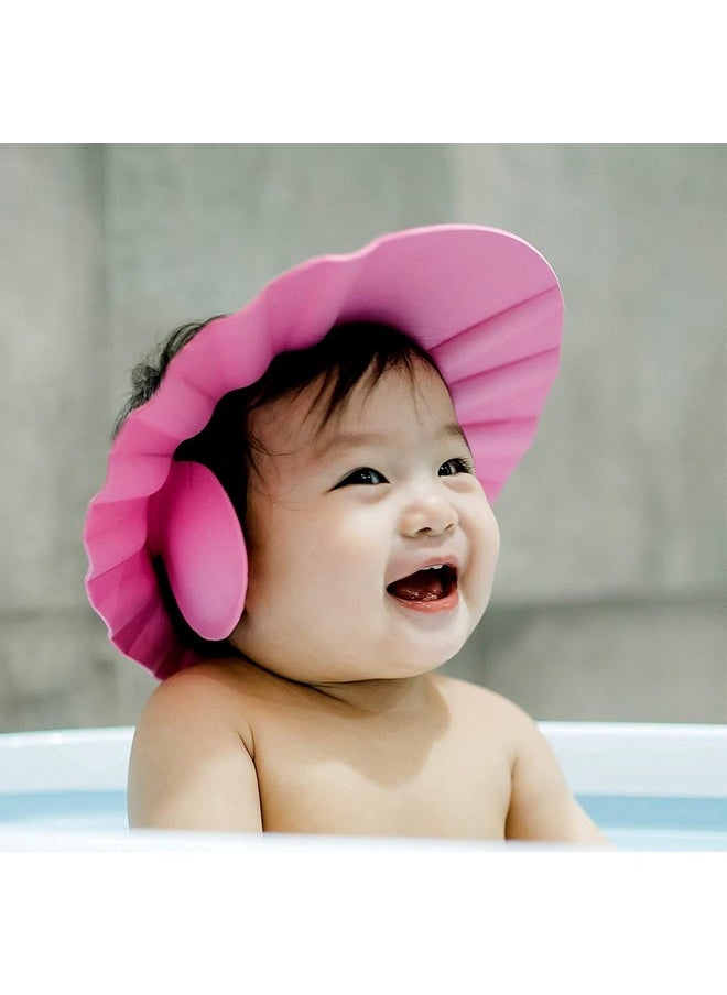 Dealsure - Dealsure Baby bath Shower Cap,Bath Visor hat for Eye and Ear wash Protection,Adjustable Silicone Bathing Crown Waterproof Shampoo hat for Washing Hair, Shower Bathing Protection Bath Cap for Toddler, Baby, Kids, Children (Pack of 1) - Image 1