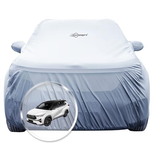 NEODRIFT 'SilverTech' Car Cover for Toyota Hyryder (100% Water-Resistant, All Weather Protection, Tailored Fit, Precision-Fit & Breathable Fabric) (Colour: Silver) - Image 1