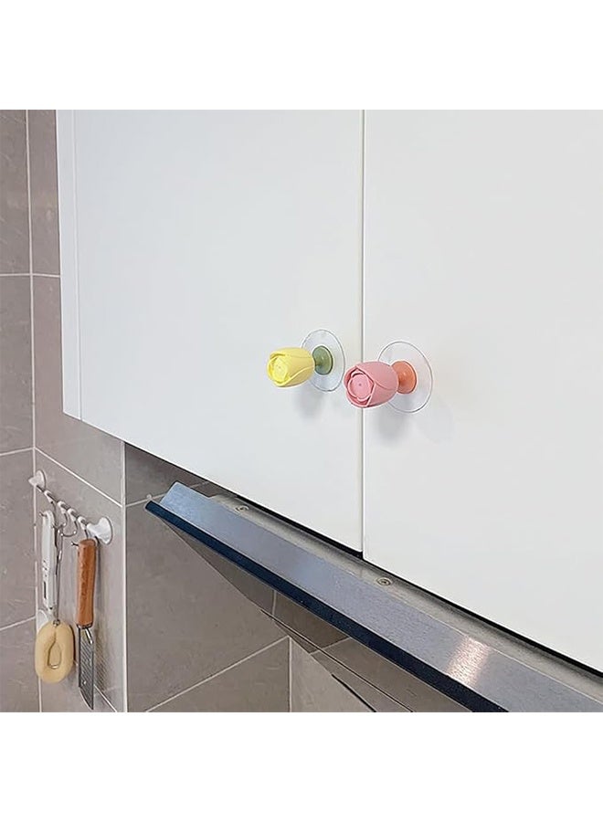 2Pcs Adorable Adjustable Toilet Lid Cover Lifter Easy-Grip Toilet Seat Handle Lifter Effortless Clean Touch Solution for Home Office Hotel - Image 3