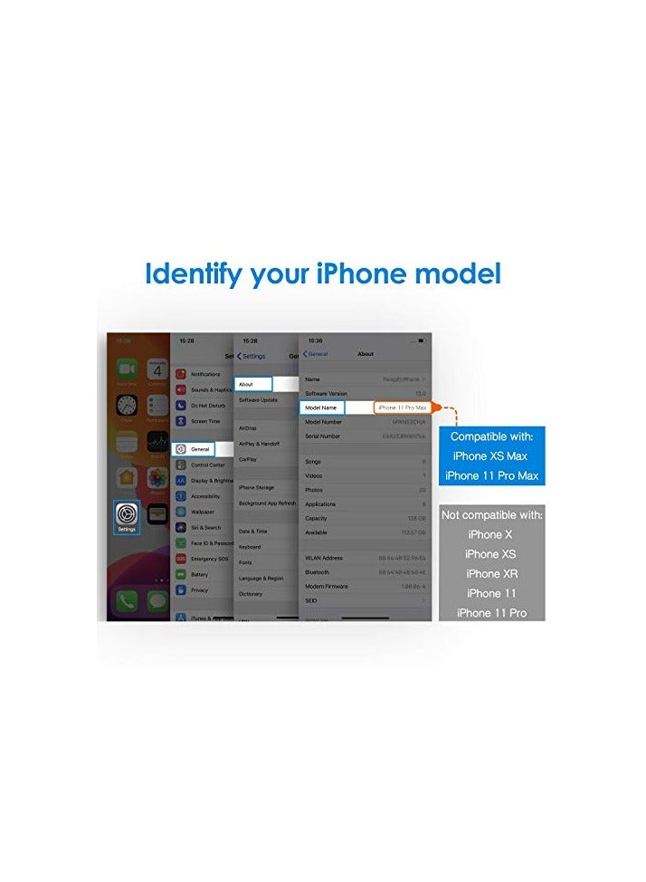 جي تيك واقي شاشة JETech لهاتف iPhone 11 Pro Max وiPhone Xs Max مقاس 6.5 بوصة، طبقة من الزجاج المقوى، 3 عبوات - Image 2