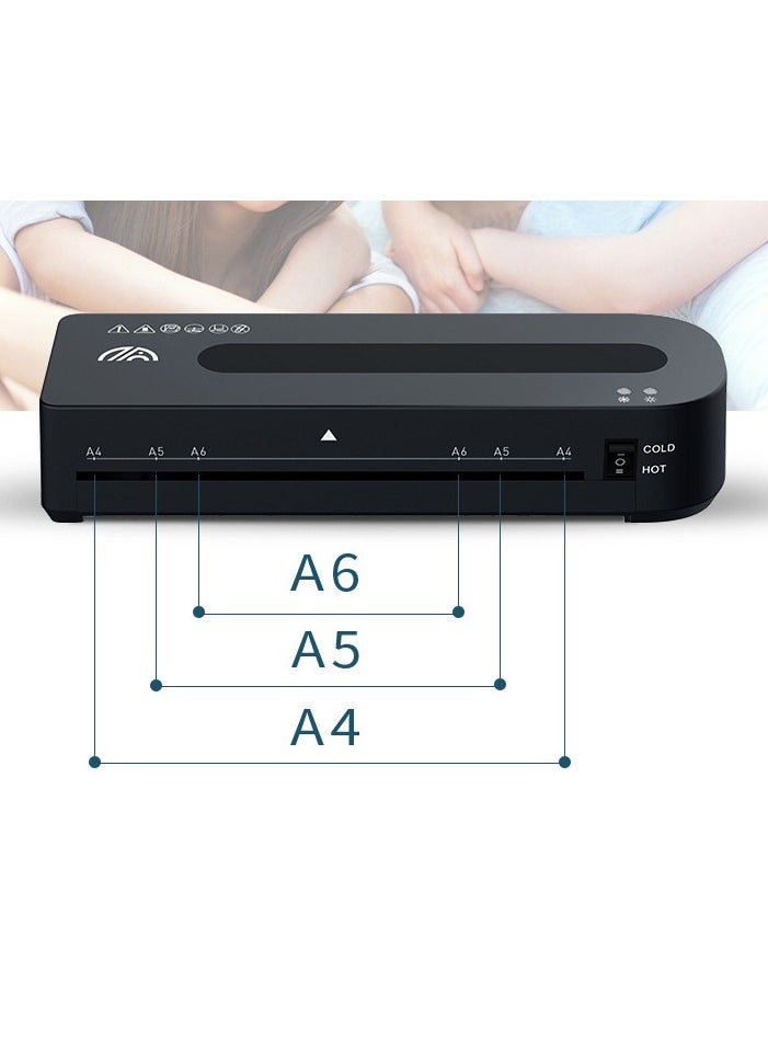 Laminator Machine for A4/A5/A6, for Home Office School Use 9 inch Max Width Quick Warm-Up Paper Trimmer Corner Rounder Hole Puncher 15 Laminating Pouches
