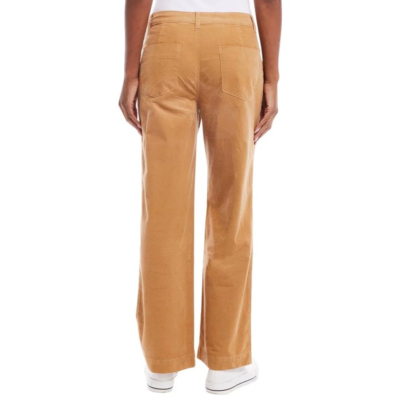 Weatherproof Vintage Women's Wide Leg Corduroy Pant in Tan - Image 2