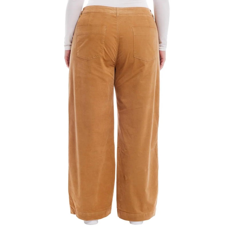 Weatherproof Vintage Women's Wide Leg Corduroy Pant in Tan - Image 4
