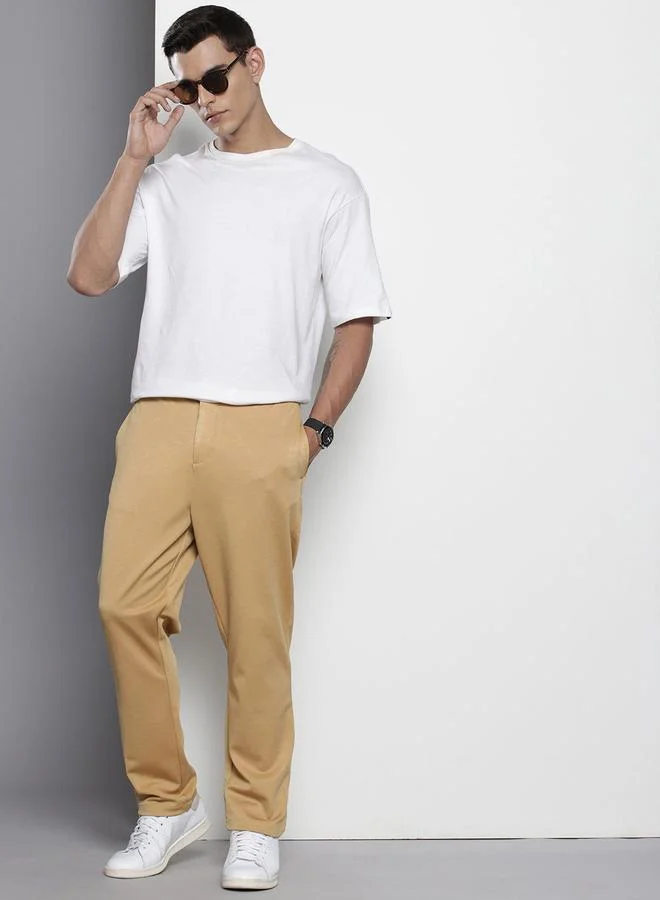 The Indian Garage Co  Men Brown Relaxed Fit Chino Pants for Men | Best Price UAE
