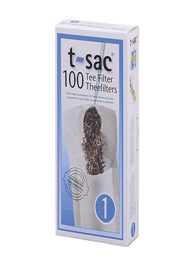 T-Sac Tea Filter Bags, Disposable Tea Infuser, Number 1-Size, 1-Cup Capacity, Set of 100 - Image 3