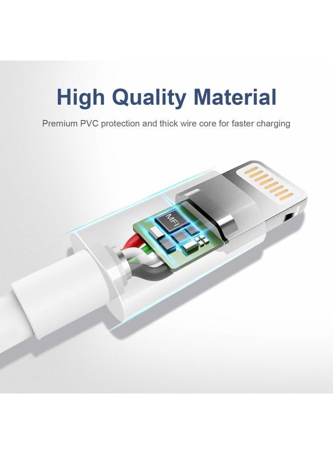Sundix iPhone Charger, 6Pack 3FT Lightning Cable iPhone Charger Cable Charging Cord Compatible iPhone Xs MAX XR X 8 8Plus 7 7Plus 6s 6sPlus 6 6Plus SE 5 SE & More (White) - Image 3