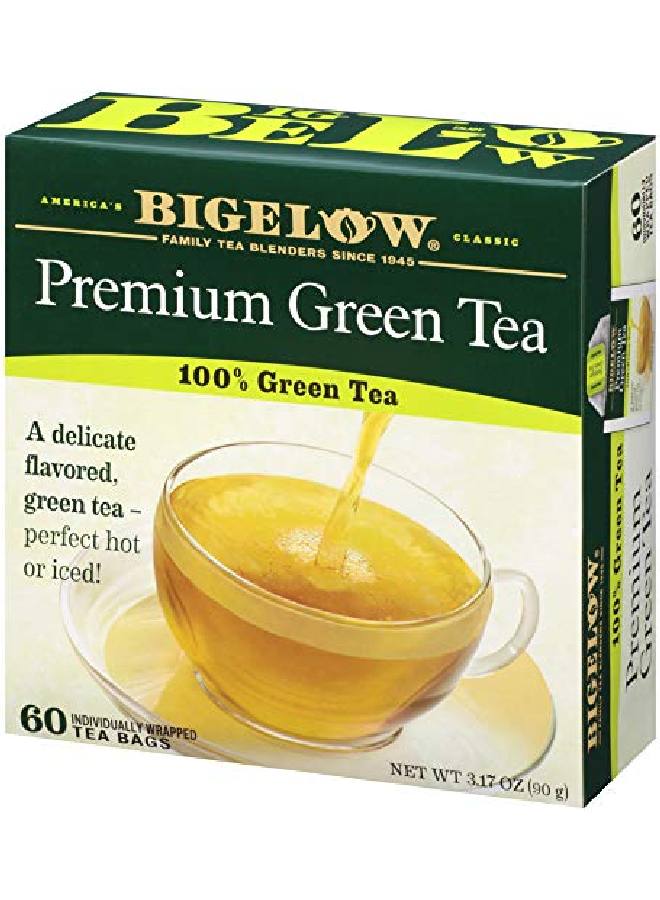 Bigelow Tea Green Tea 60 Count Premium Blend Bulk Box Green Tea Caffeinated - Image 4