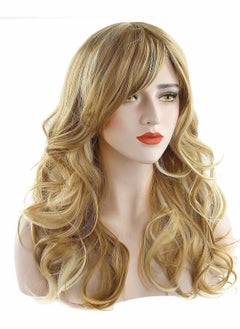 Excefore Long Blonde Wigs, Middle Part Long Wavy Wigs for Women  - Image 1