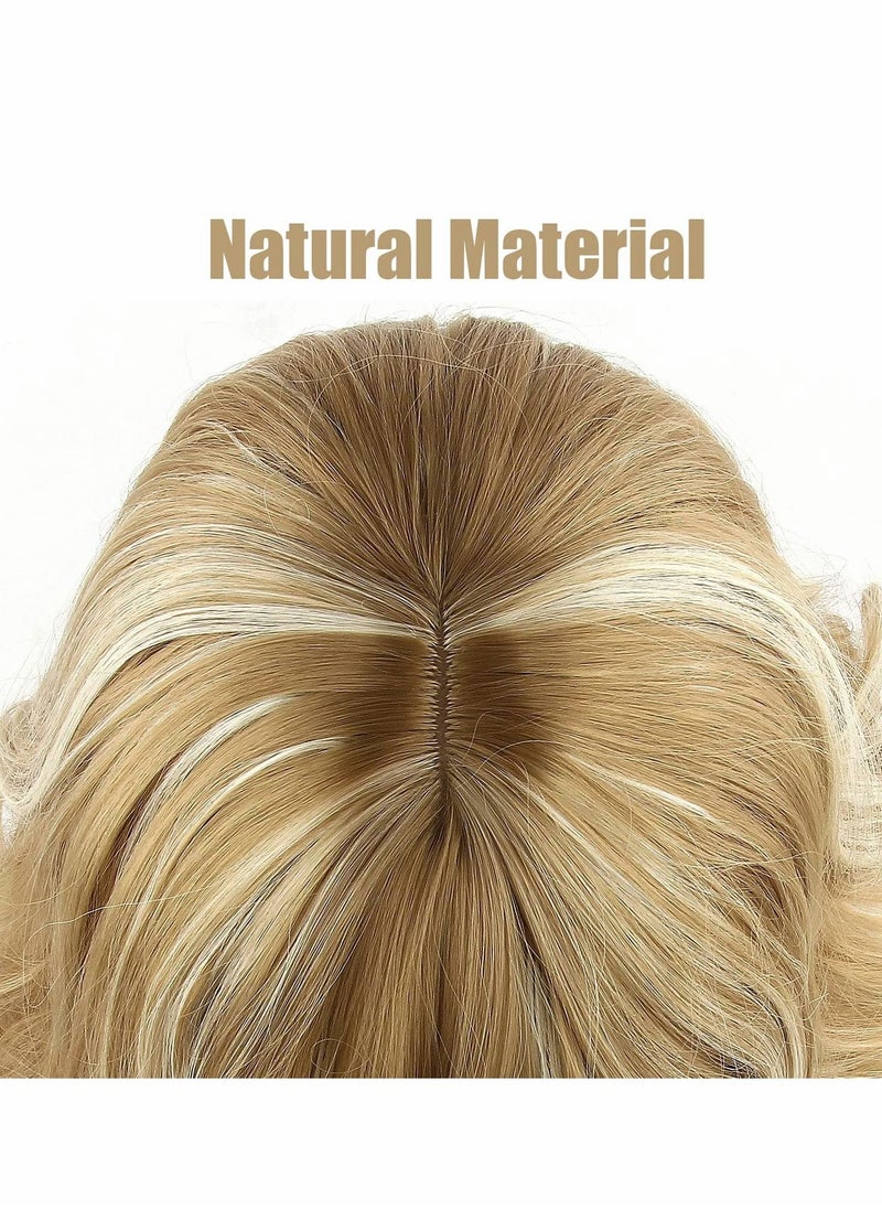 Excefore Long Blonde Wigs, Middle Part Long Wavy Wigs for Women  - Image 4