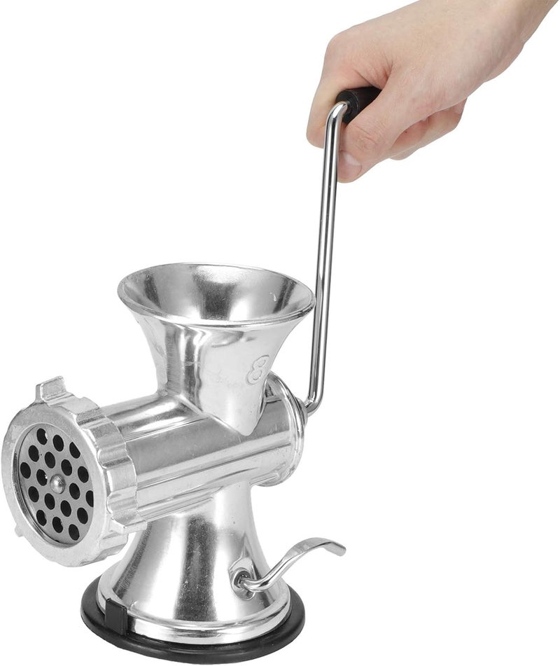 klarako Manual Meat Grinder, Aluminum Alloy Hand Crank Meat Grinding Machine Sausage Stuffer Maker Household Pork Mincer with Vacuum Suction Cup for Home Kitchen Use - Image 5