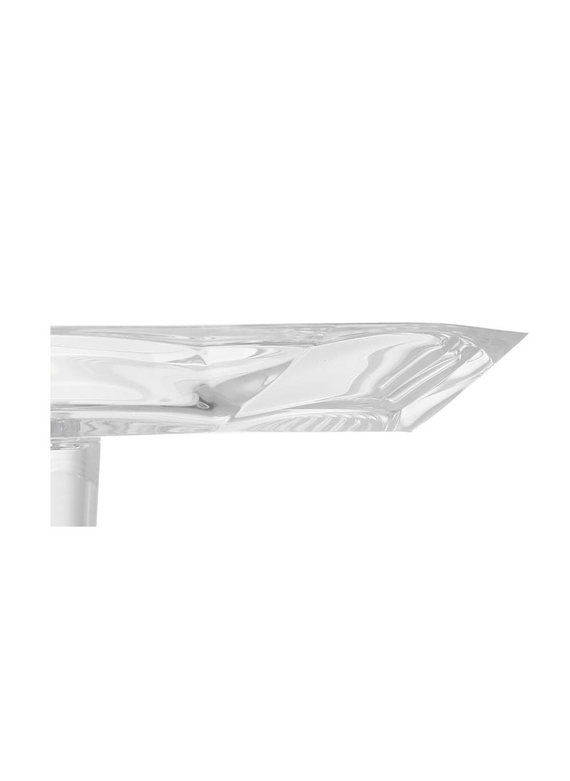 NUDE Nude Footed Round Server Cake Plate (31.8cm) - Reflection - Crystal Glass - Turkey Made  - Image 5