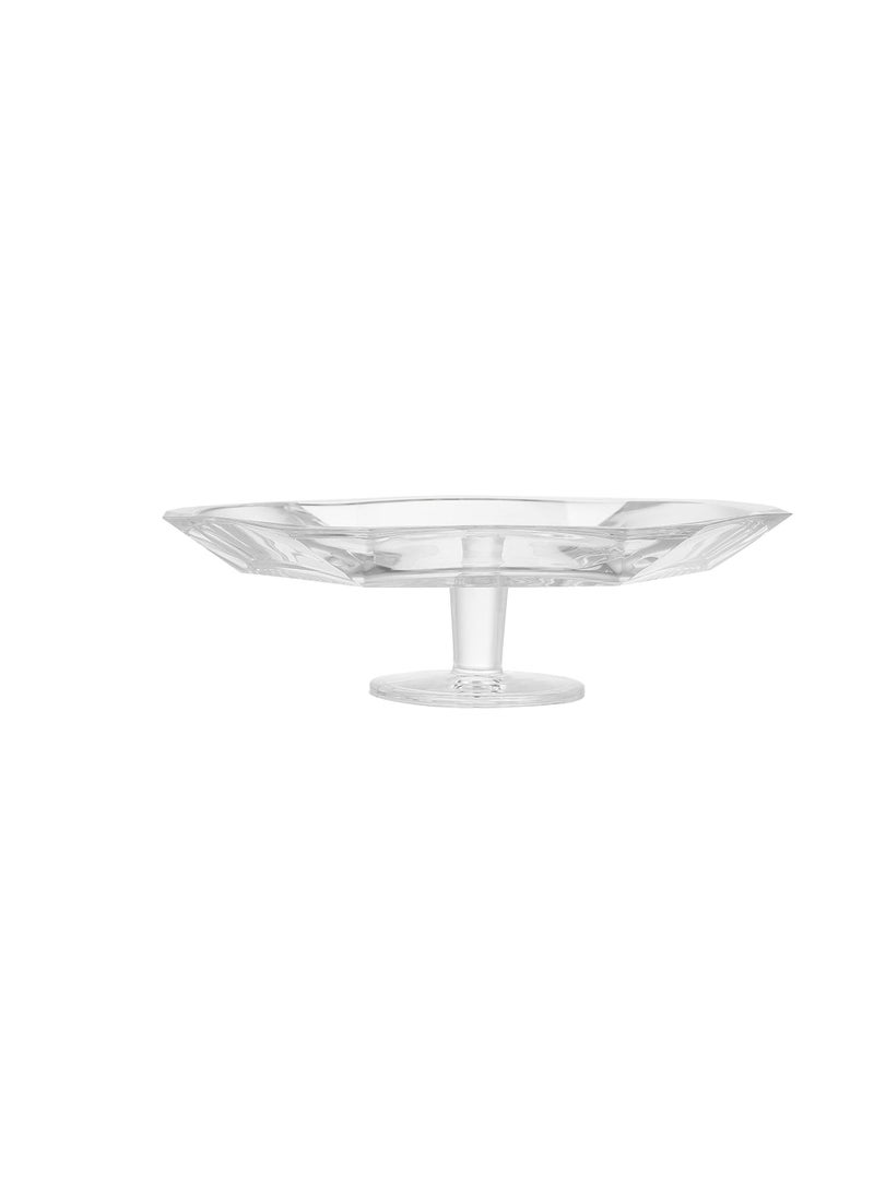 NUDE Nude Footed Round Server Cake Plate (31.8cm) - Reflection - Crystal Glass - Turkey Made  - Image 4