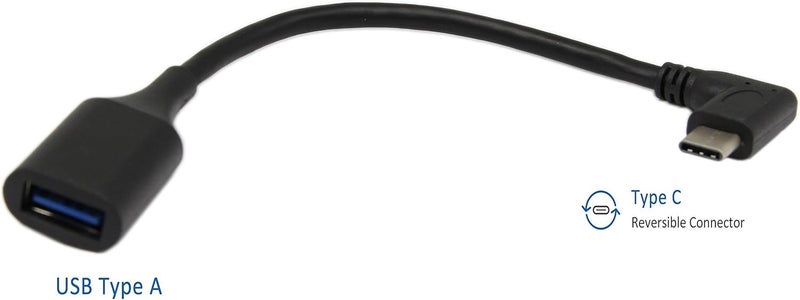 SinLoon USB C OTG CableType C 31 Male CableSinLoon High Speed USB 30 Type A Female to USB 31 C Type C Male Left or Right 90 Degree Angle OTG Sync  Charge Converter Adapter Cable Cord30FCM7inch - Image 3